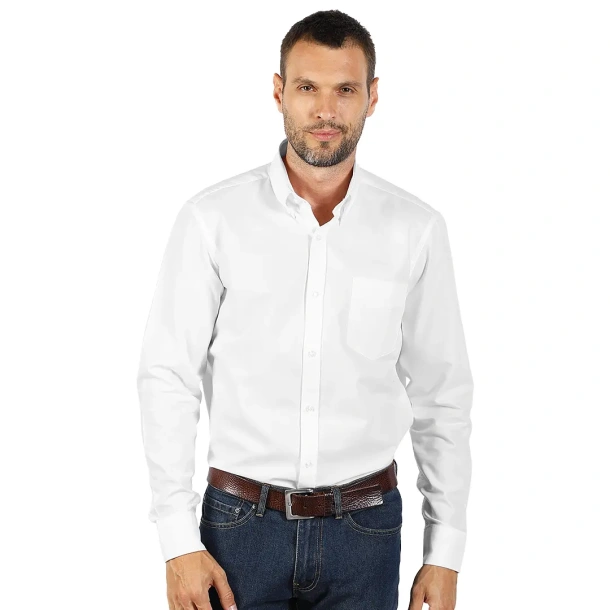 OXFORD LSL MEN men’s long sleeve shirt - EXPLODE Beige
