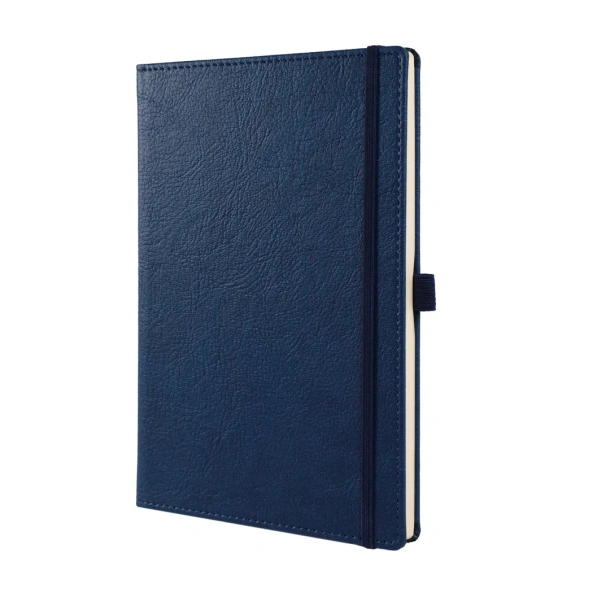 BUSINESS Notes sa elastičnom trakom i držačem olovke, A5 Plava