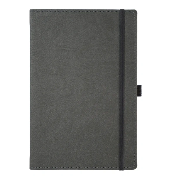 BUSINESS Notes sa elastičnom trakom i držačem olovke, A5 Siva