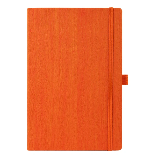WOODY Notes s elastičnom trakom i držačem olovke, A5 Narančasta