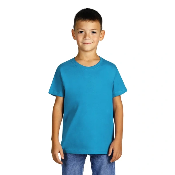 MASTER KID Dječja pamučna majica 150g - EXPLODE Tirkizno plava
