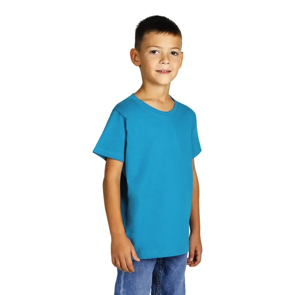 MASTER KID Dječja pamučna majica 150g - EXPLODE Tirkizno plava