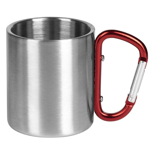 HIKE Metalna šalica, 200 ml Crvena