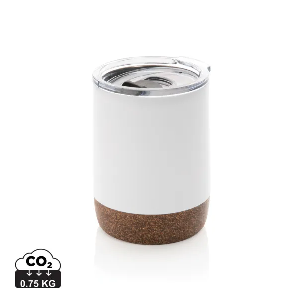  RCS Re-steel cork small vacuum coffee mug - XD Collection White 