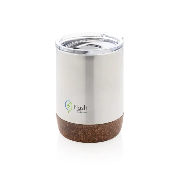  RCS Re-steel cork small vacuum coffee mug - XD Collection Silver 