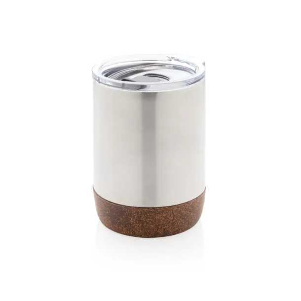  RCS Re-steel cork small vacuum coffee mug - XD Collection Silver 