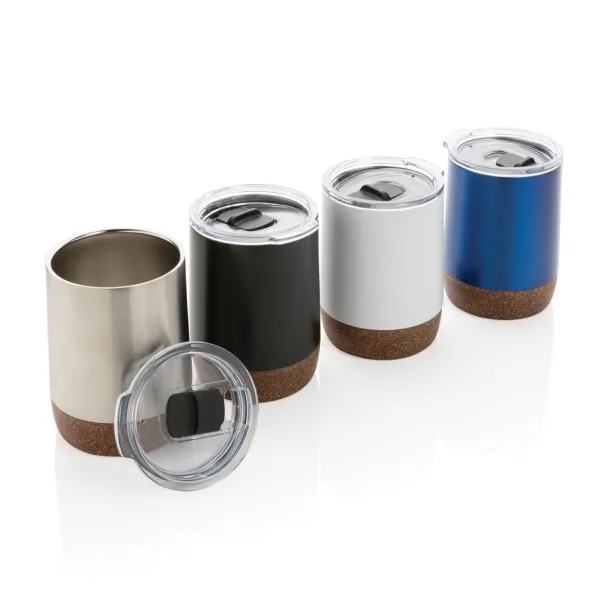  RCS Re-steel cork small vacuum coffee mug - XD Collection Silver 