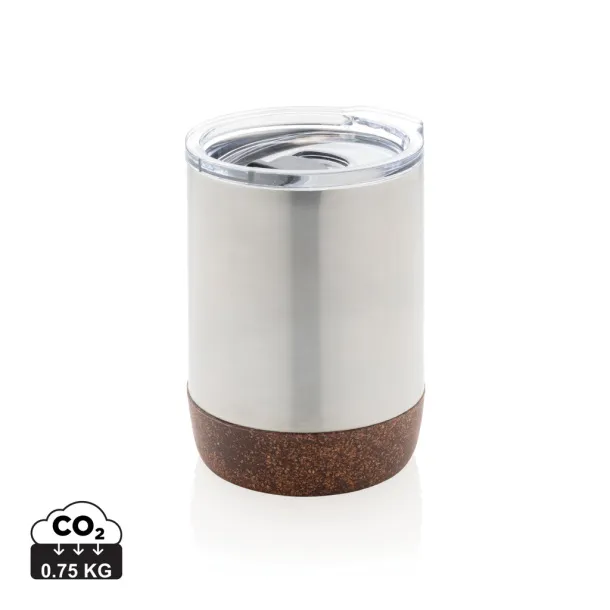  RCS Re-steel cork small vacuum coffee mug - XD Collection Silver 