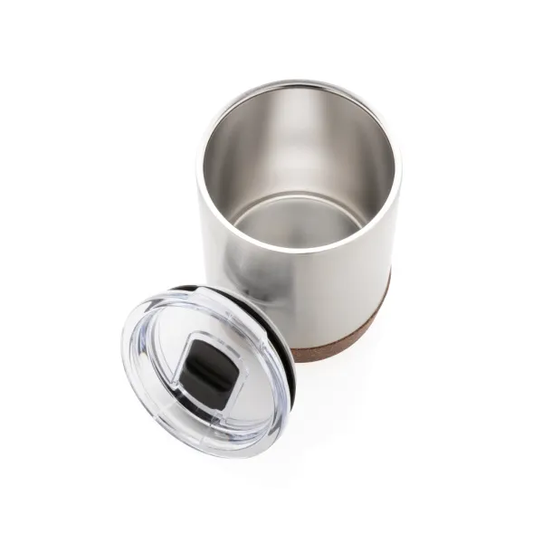  RCS Re-steel cork small vacuum coffee mug - XD Collection Silver 