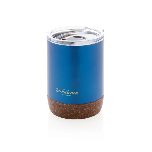  RCS Re-steel cork small vacuum coffee mug - XD Collection Blue 