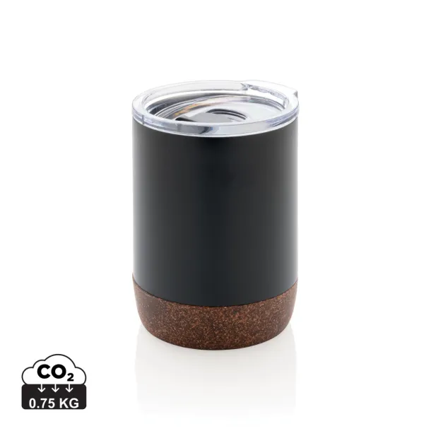  RCS Re-steel cork small vacuum coffee mug - XD Collection Black 