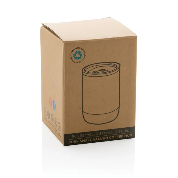  RCS Re-steel cork small vacuum coffee mug - XD Collection Black 