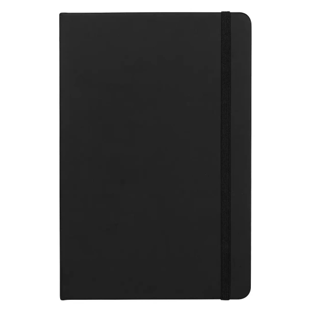 NOTE Notes s elastičnom trakom, A5 Crna