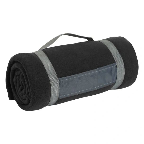 BLANKET Sklopiva deka s trakom za nošenje, 220 g/m2 - EXPLODE Crna