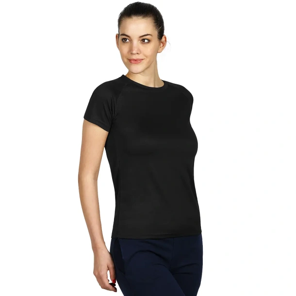 RECORD LADY women’s sport T shirt - EXPLODE Crna
