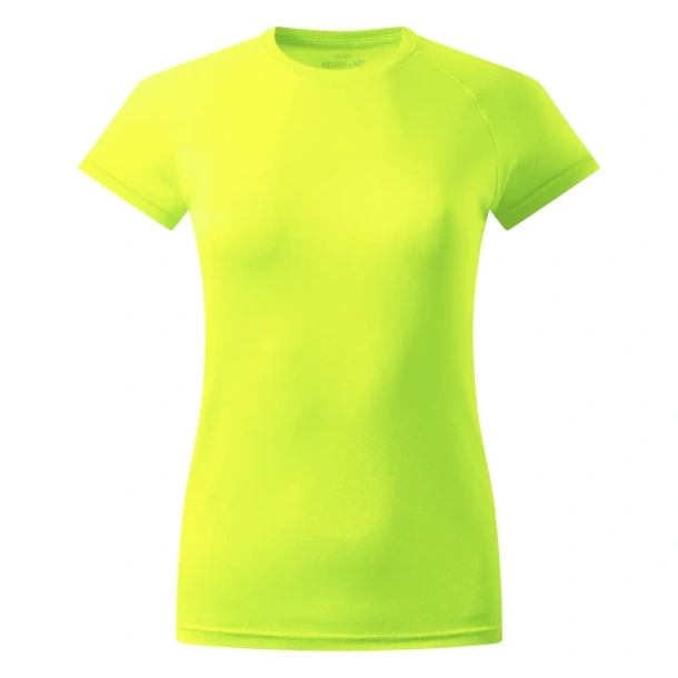 RECORD LADY women’s sport T shirt - EXPLODE Neonski žuta