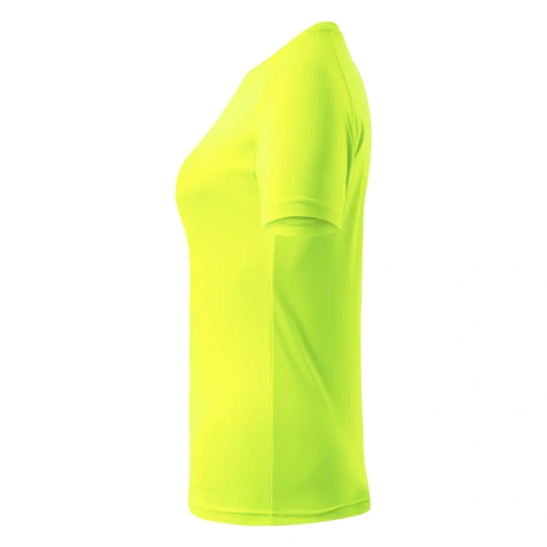 RECORD LADY women’s sport T shirt - EXPLODE Neonski žuta