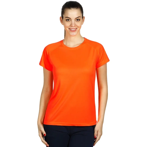 RECORD LADY women’s sport T shirt - EXPLODE Neon green
