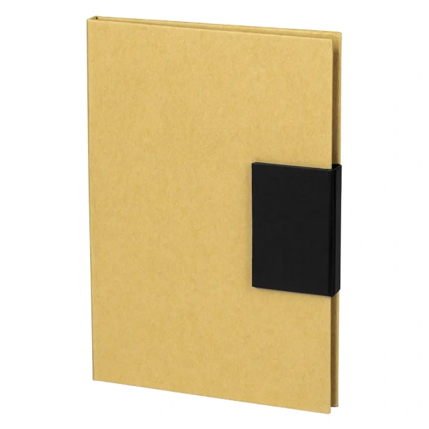 AZUL biodegradable notebook with biodegradable ball pen Crna