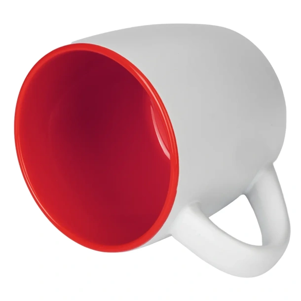 BERRY WHITE Keramička šalica, 300 ml Crvena