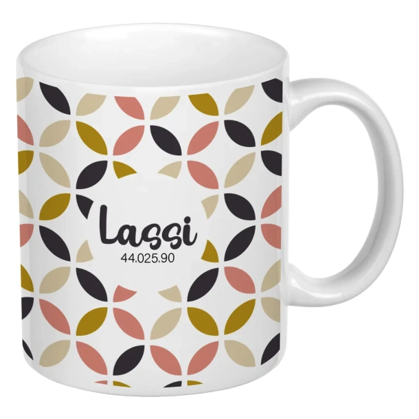 LASSI Keramička sublimacijska šalica, 325 ml - CASTELLI Bijela