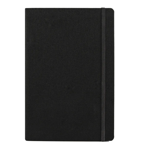 ELEGANT Notes s elastičnom trakom, A5 Crna