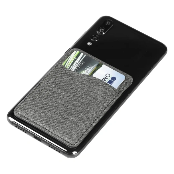 POCKET PRO PU card holder and phone holder Black
