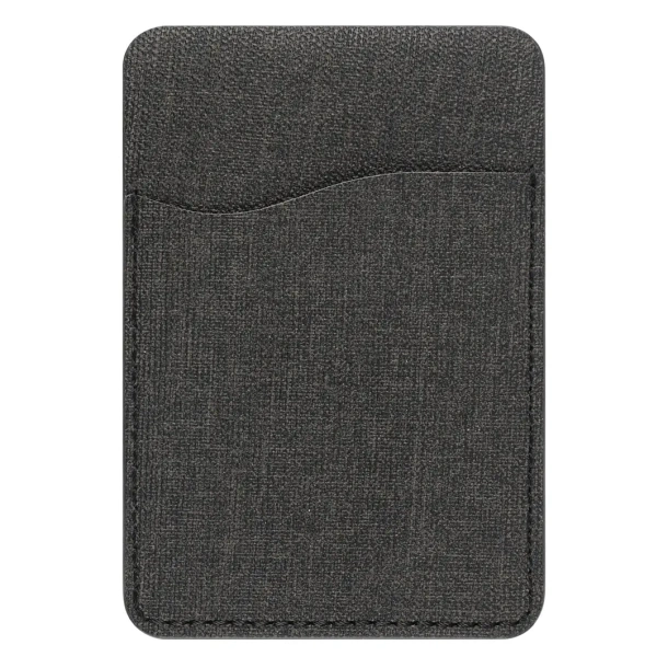 POCKET PRO PU card holder and phone holder Crna
