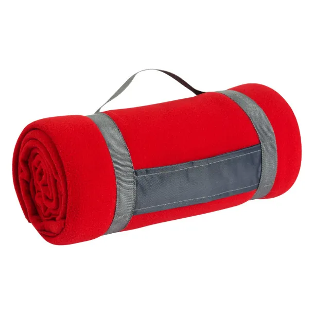 BLANKET Sklopiva deka s trakom za nošenje, 220 g/m2 - EXPLODE Crvena