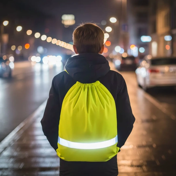 CITY GLOW drawstring ruksak - BRUNO Neonski narančasta