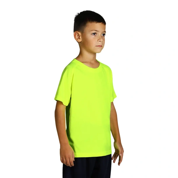RECORD KIDS kid’s sports T shirt - EXPLODE Neonski žuta