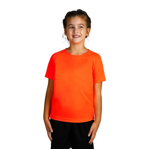 RECORD KIDS kid’s sports T shirt - EXPLODE Neon green