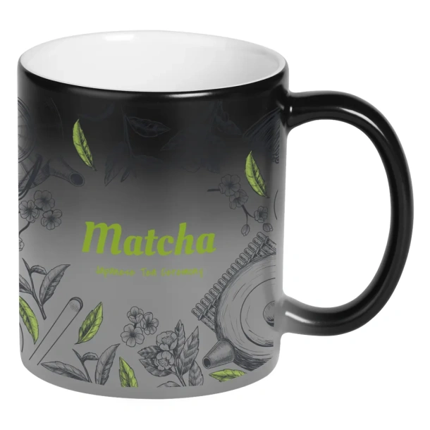 MAGIC MUG Keramička sublimacijska šalica sa specijalnim efektom, 325 ml - CASTELLI Crna