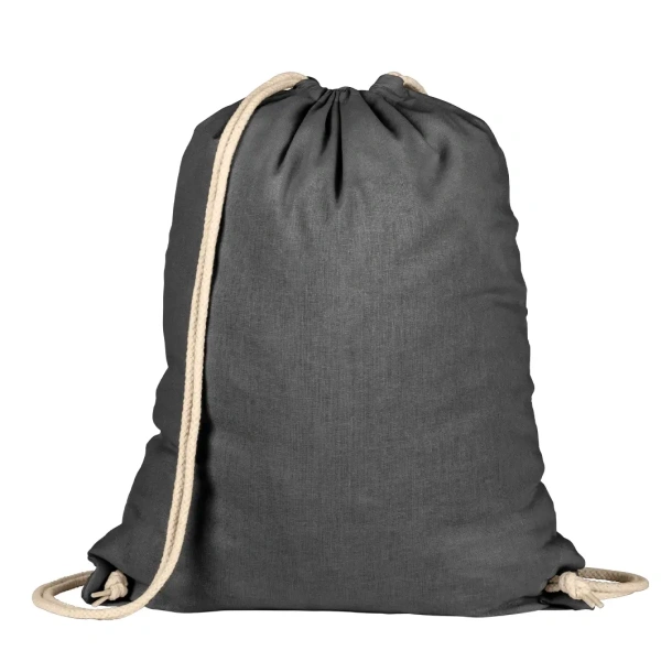 MELON COLOR 140 Cotton backpack, 140 g/m2 - BRUNO Black