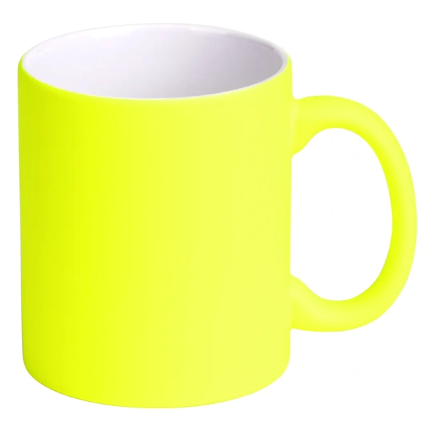 LASSI NEON Keramička šalica za sublimaciju, 325 ml - CASTELLI Neonski žuta