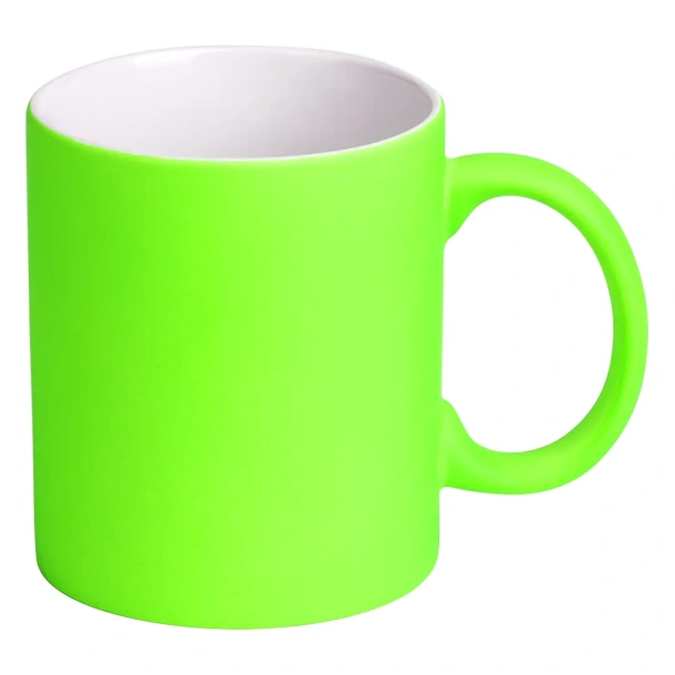 LASSI NEON Keramička šalica za sublimaciju, 325 ml - CASTELLI Neonski zelena
