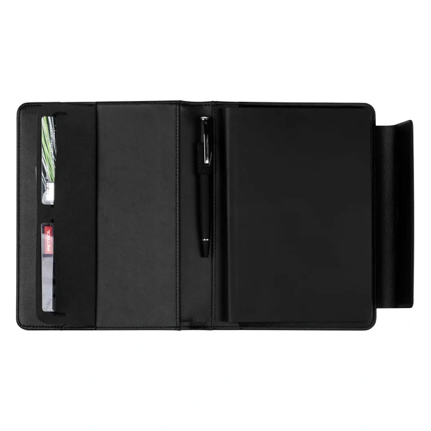 ALCANTARA notes s portfolio mapom, A5 - PRO BOOK Crna