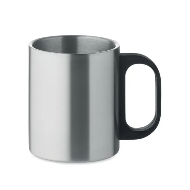 TANISS Double wall mug 300 ml Matt Silver