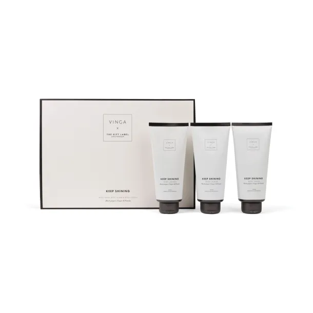 VINGA x TGL poklon set za njegu tijela - Vinga white Crna