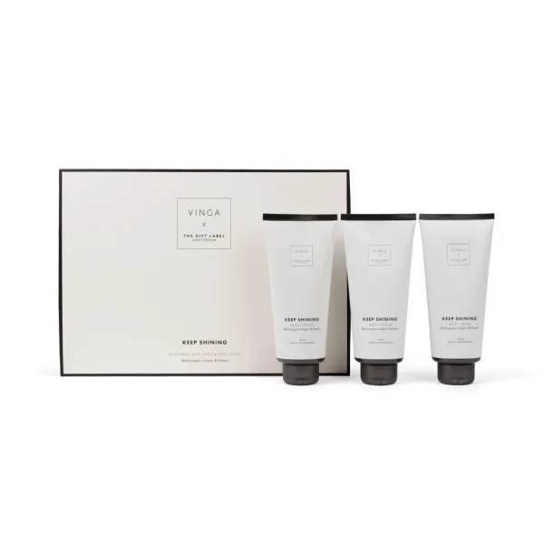 VINGA x TGL poklon set za njegu tijela - Vinga white Crna