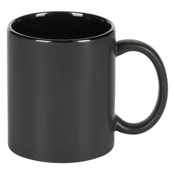 BARTON MATT Stoneware mug, 325 ml - CASTELLI Crna