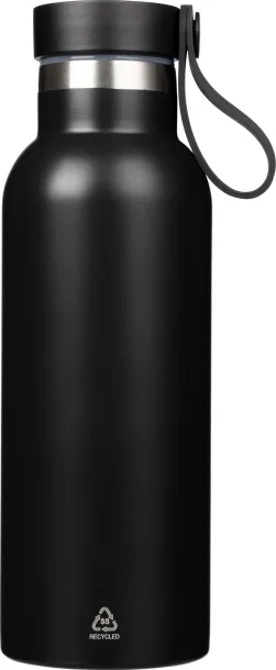 ELAINE Stainless steel double-walled drinking bottle 500 ml Crna