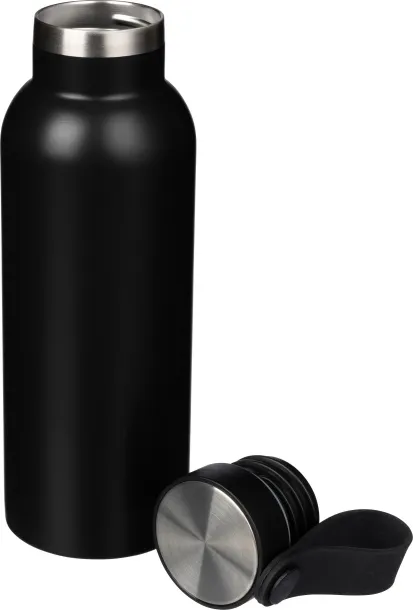 ELAINE Stainless steel double-walled drinking bottle 500 ml Crna