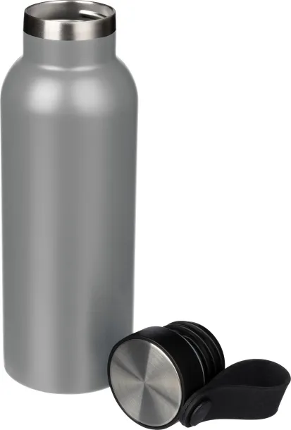 ELAINE Boca za piće (500 ml) od nehrđajućeg čelika s dvostrukom stijenkom Siva