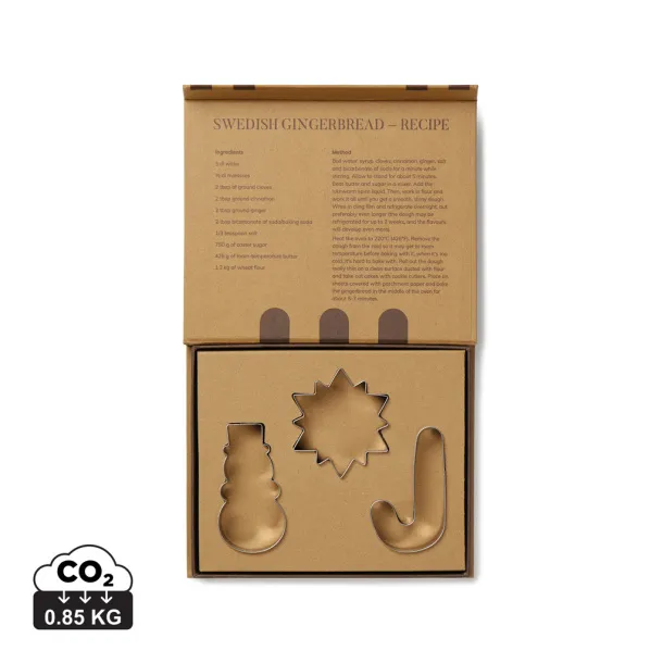  VINGA Classic cookie cutter 3-piece set - Vinga Grey 