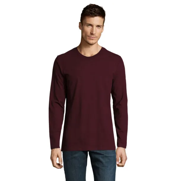 IMPERIAL LSL MEN T-Shirt 190g oxblood