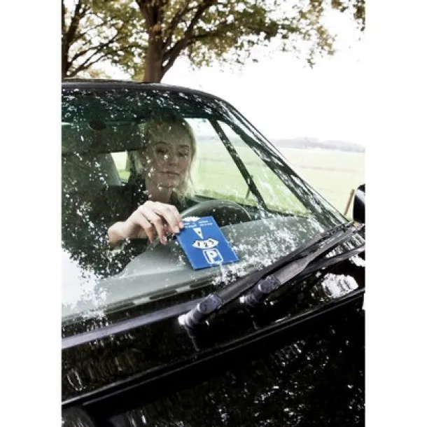  Parking disc and ice scraper with tokens Plava