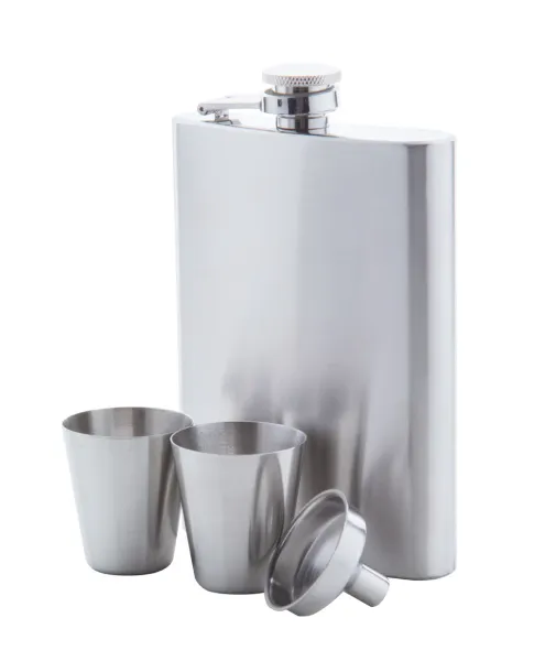 Shackleton hip flask set Silver