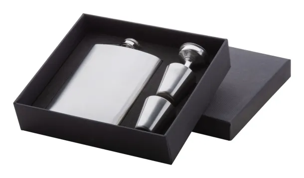 Shackleton hip flask set Silver