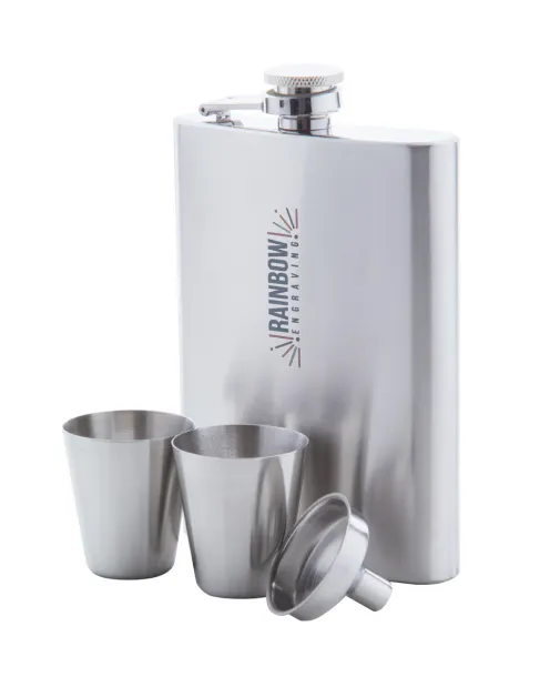 Shackleton hip flask set Silver